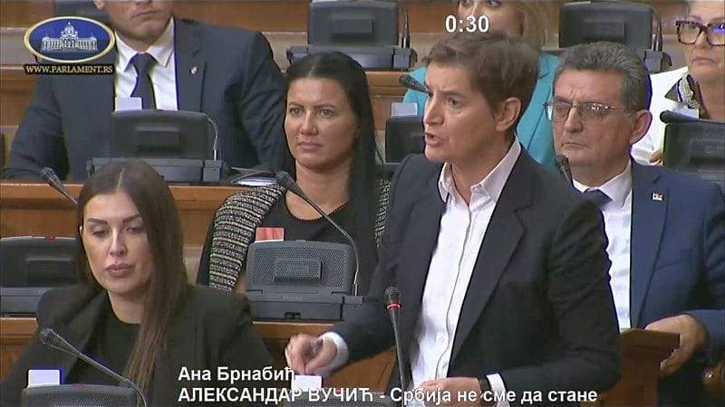 Ana Brnabić u Skupštini Srbije ponovo negirala genocid u Srebrenici