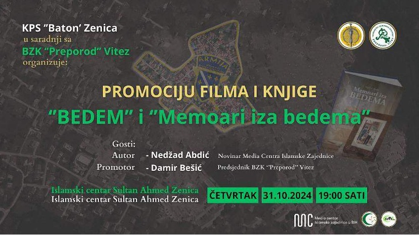 Promocija filma i knjige o herojstvu i stradanju Bošnjaka u Vitezu 31. oktobra u Zenici