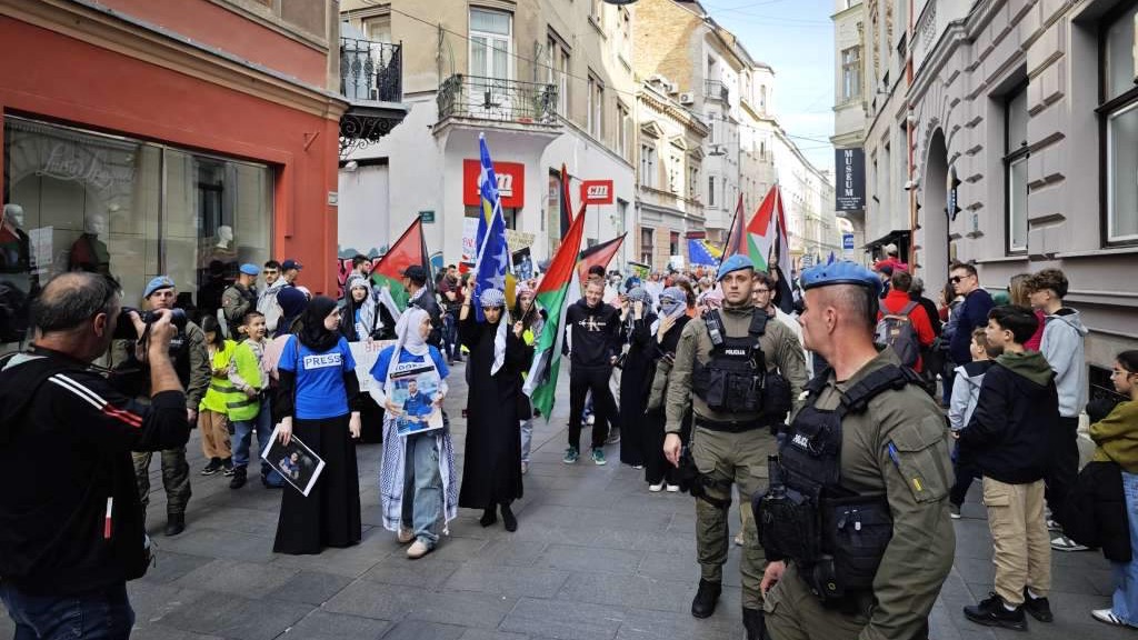 U Sarajevu održana protestna šetnja u znak podrške palestinskom narodu