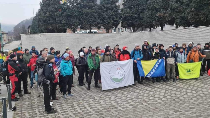 Zimski pohod 'Grebak – put života' okupio oko 150 učesnika iz BiH i Srbije