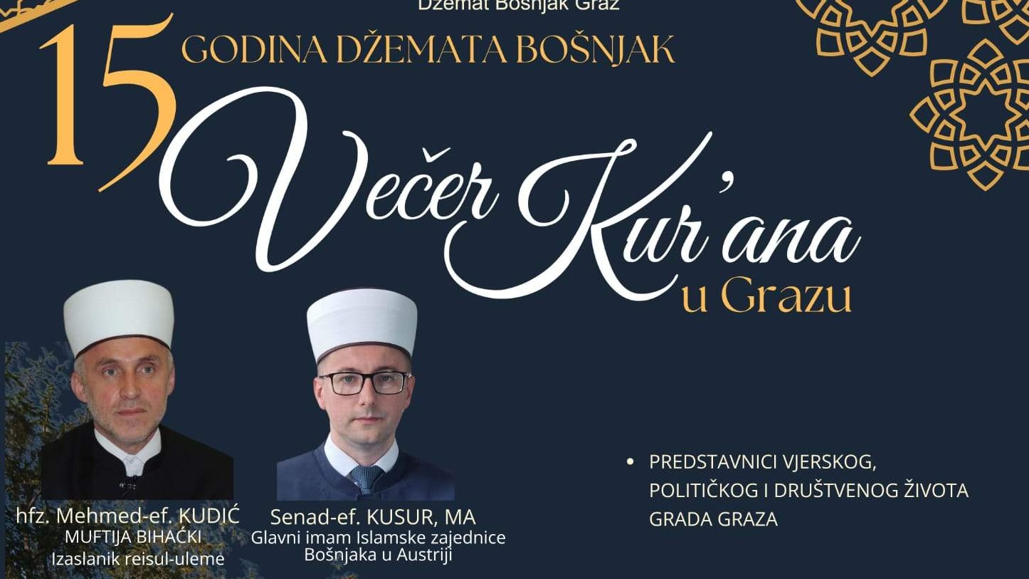 "Večer Kur'ana" povodom 15. godišnjice Džemata Bošnjak u Grazu