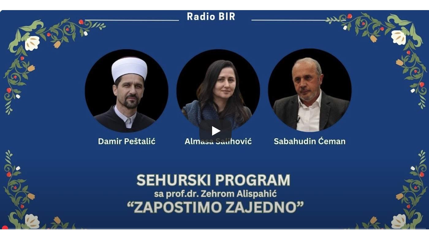 Sehurski program RTV BIR “Zapostimo zajedno”: Moja adresa je Srebrenica