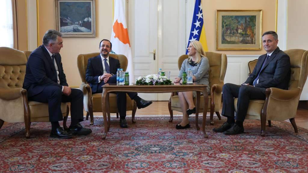 Članovi Predsjedništva BiH sastali se s predsjednikom Republike Kipar Christodoulidesom