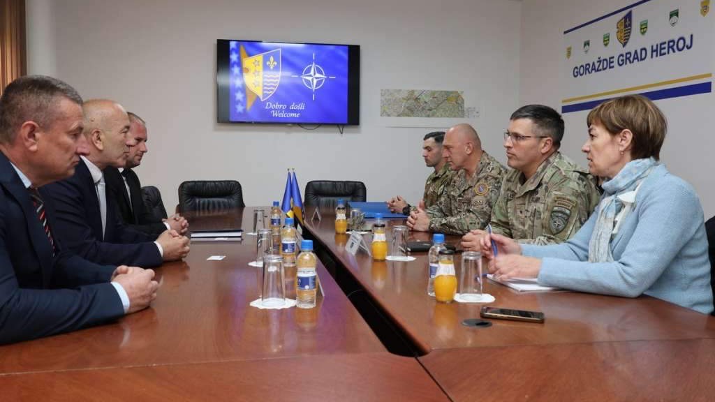 Komandant NATO štaba Sarajevo u posjeti BPK Goražde: Fokus na jačanje partnerstva i civilno-vojne saradnje