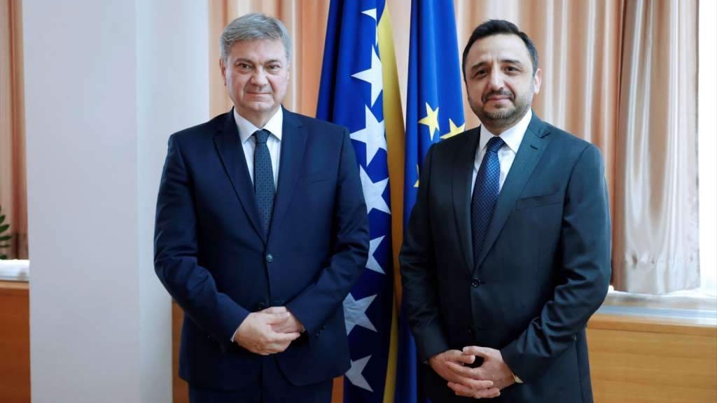 Zvizdić u nastupnu posjetu primio novoimenovanog ambasadora Republike Turske u BiH