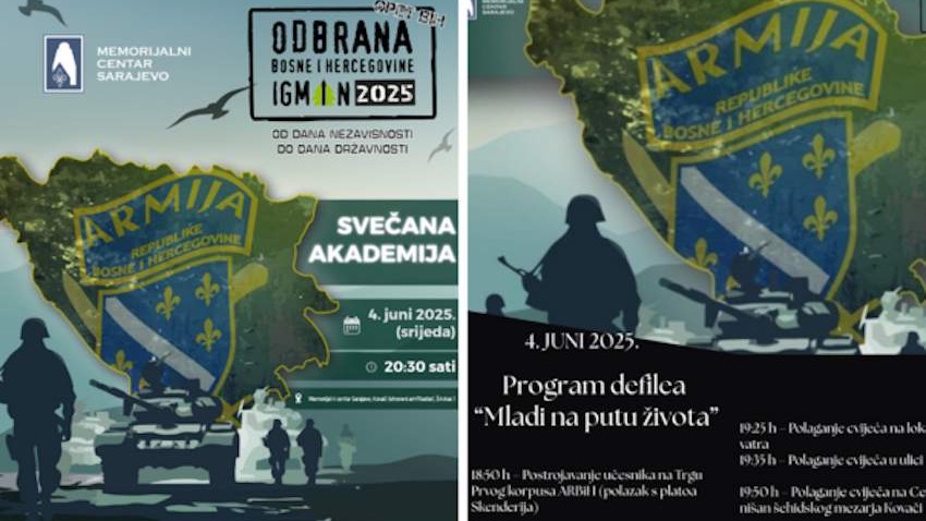 Svečana akademija i defile „Mladi na putu života“: Noć zajedništva i sjećanja u okviru manifestacije „Odbrana BiH – Igman 2025“
