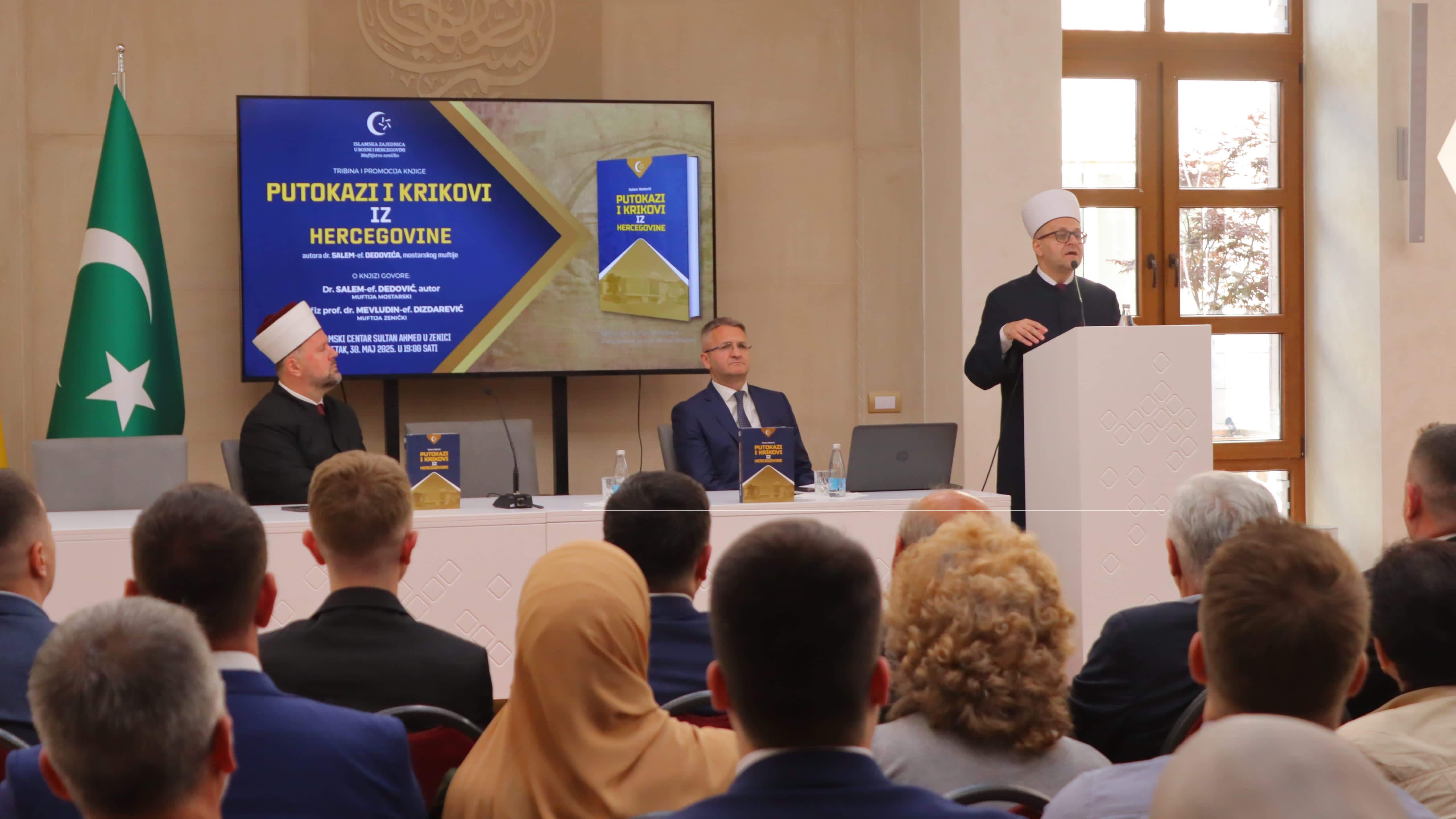 U Zenica održana promocija knjige "Putokazi i krikovi iz Hercegovine", muftije Salem-ef. Dedovića