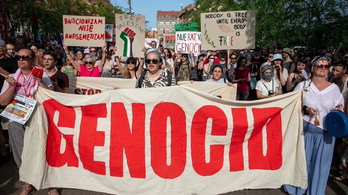 Tišina je saučesništvo": Više od hiljadu Zagrepčana marširalo za Palestinu