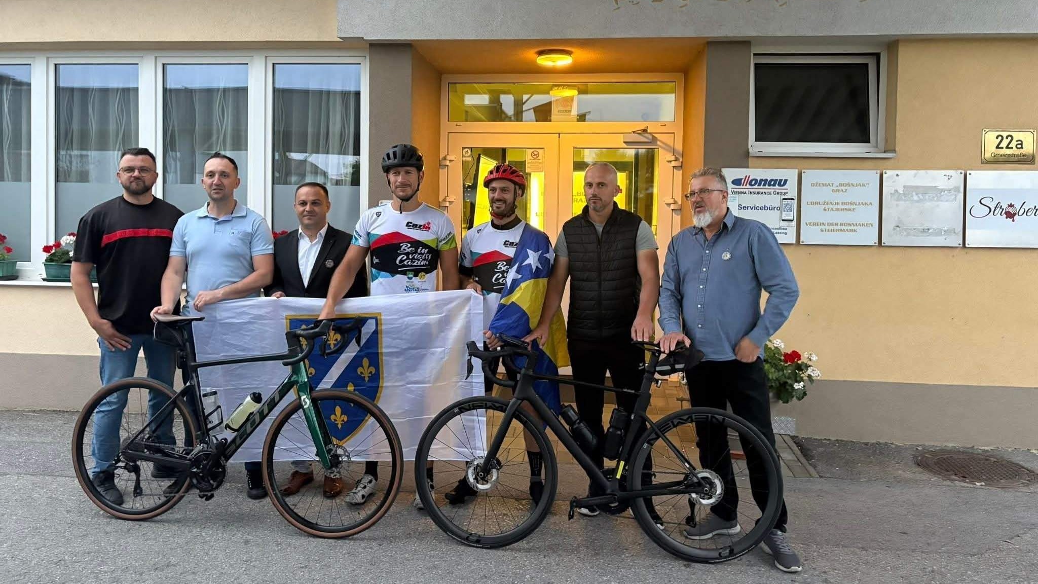 Ispraćeni biciklisti na maraton Graz – Srebrenica