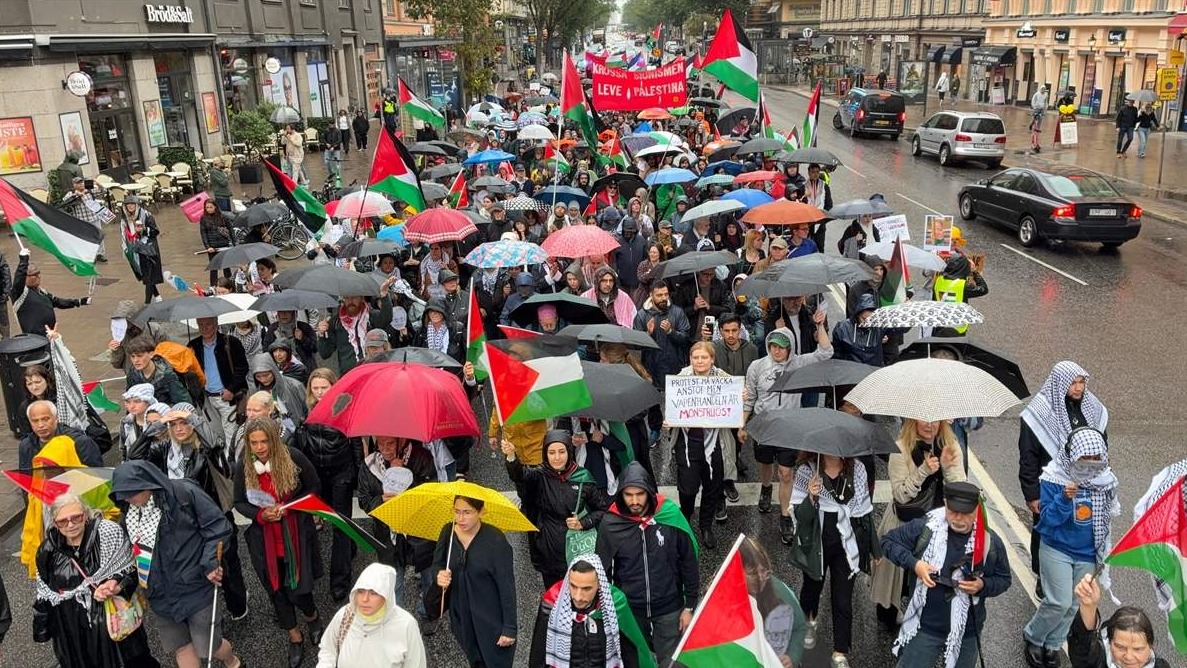 "Zaustavite genocid odmah": U Štokholmu održan protest protiv izraelskih napada na Gazu