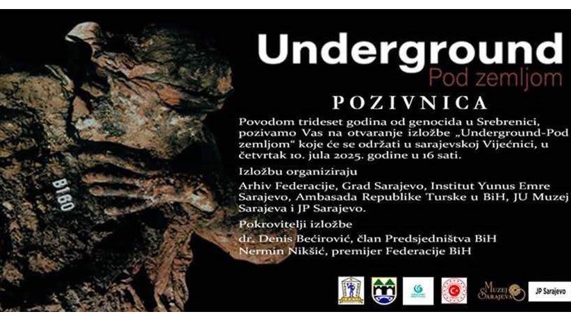 Izložba „Underground – Pod zemljom“ u Vijećnici: Svjedočenje istine povodom 30. godišnjice genocida u Srebrenici