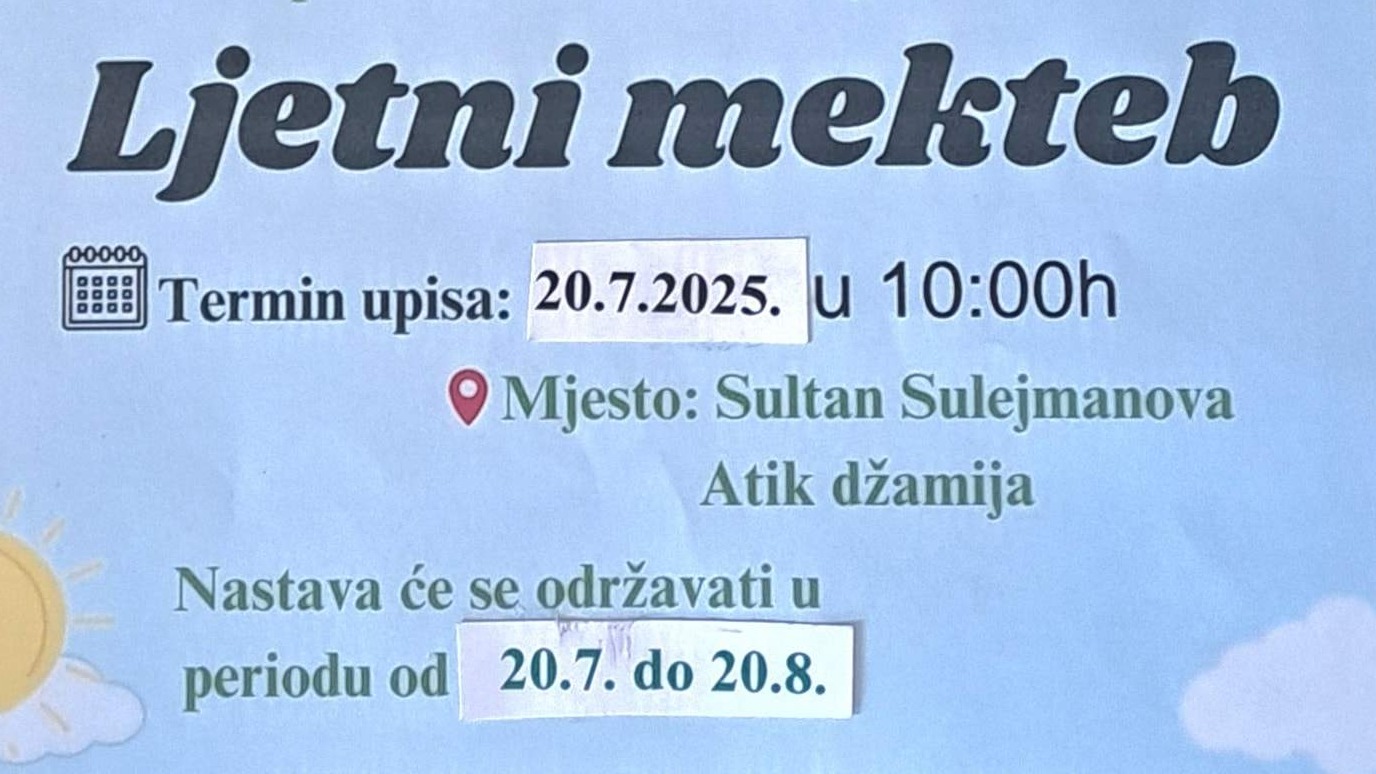 Ljetni mekteb u Janji: Prilika za redovne polaznike i djecu iz dijaspore