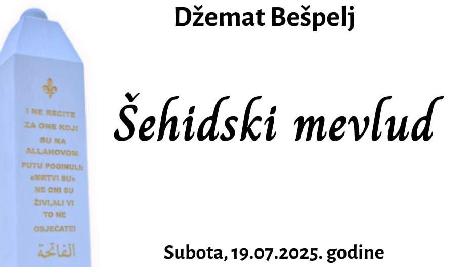 U subotu šehidski mevlud u džematu Bešpelj