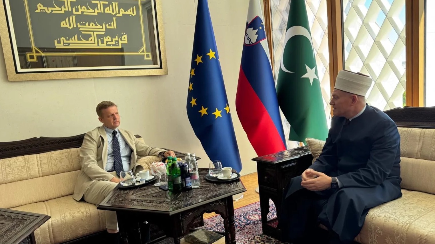 Muftija mag. Nevzet Porić primio austrijskog ambasadora u Sloveniji dr. Konrada Bühlera
