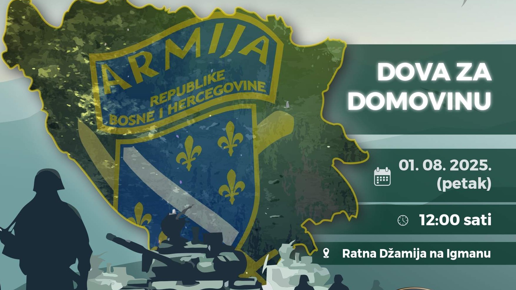 Vjerski program manifestacije „Odbrana BiH – Igman 2025 – od Dana nezavisnosti do Dana državnosti“