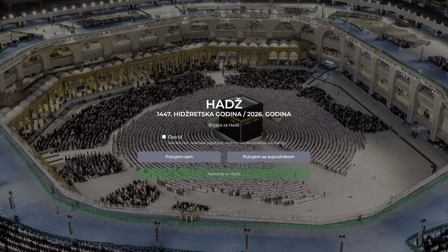 Ured za hadž i umru: Online prijave za hadž 2026. počinju 11. augusta u 8 sati 