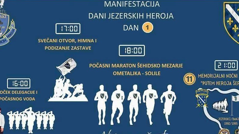 U Jezerskom svečano otvoreni „Dani jezerskih heroja“ – Četverodnevna manifestacija u čast boraca za slobodu BiH