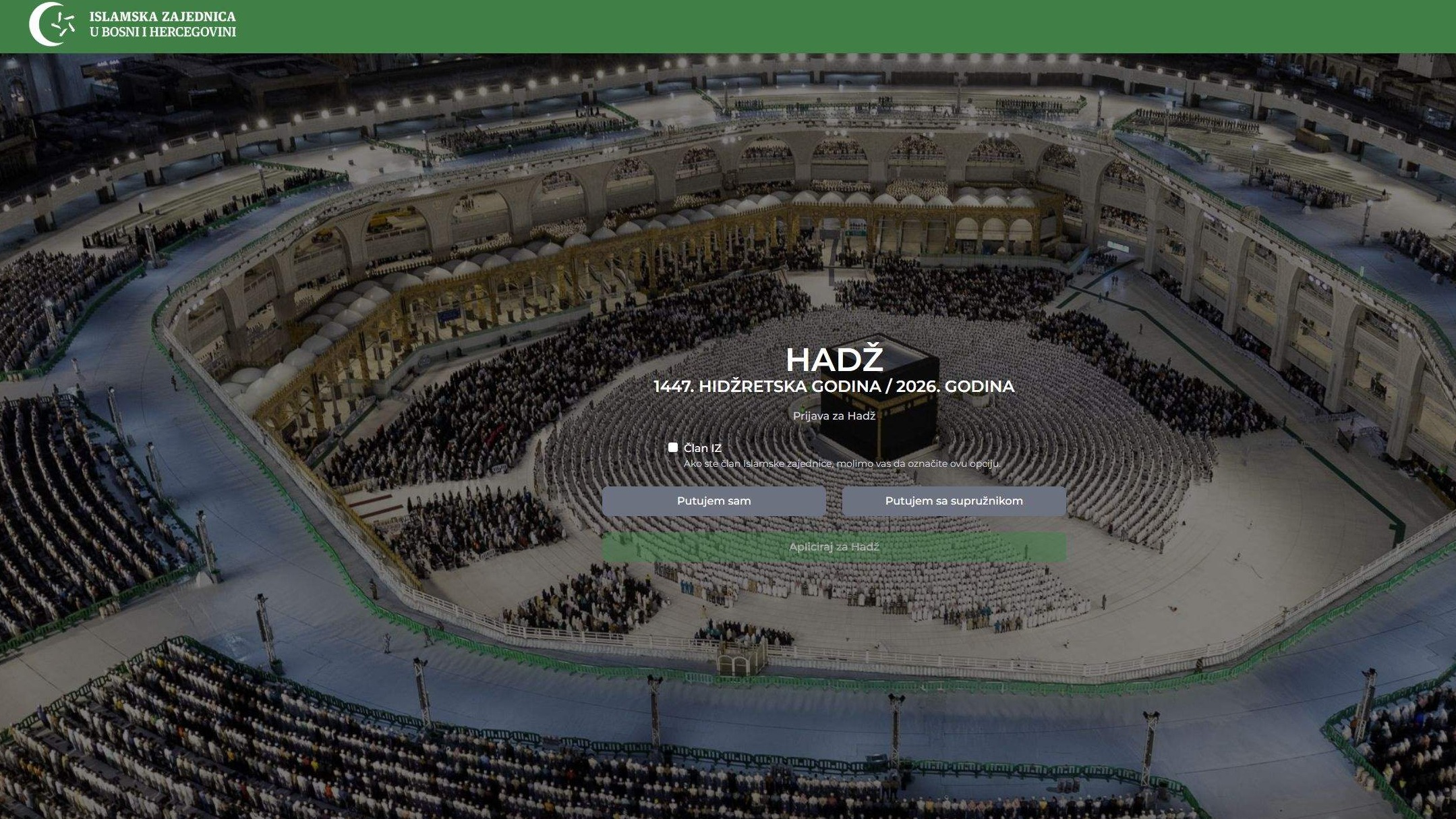 Hadž 2026: Počela online prijava hadžija