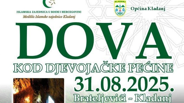 Kladanj: Tradicionalna "Dova kod Djevojačke pećine" 31. augusta 