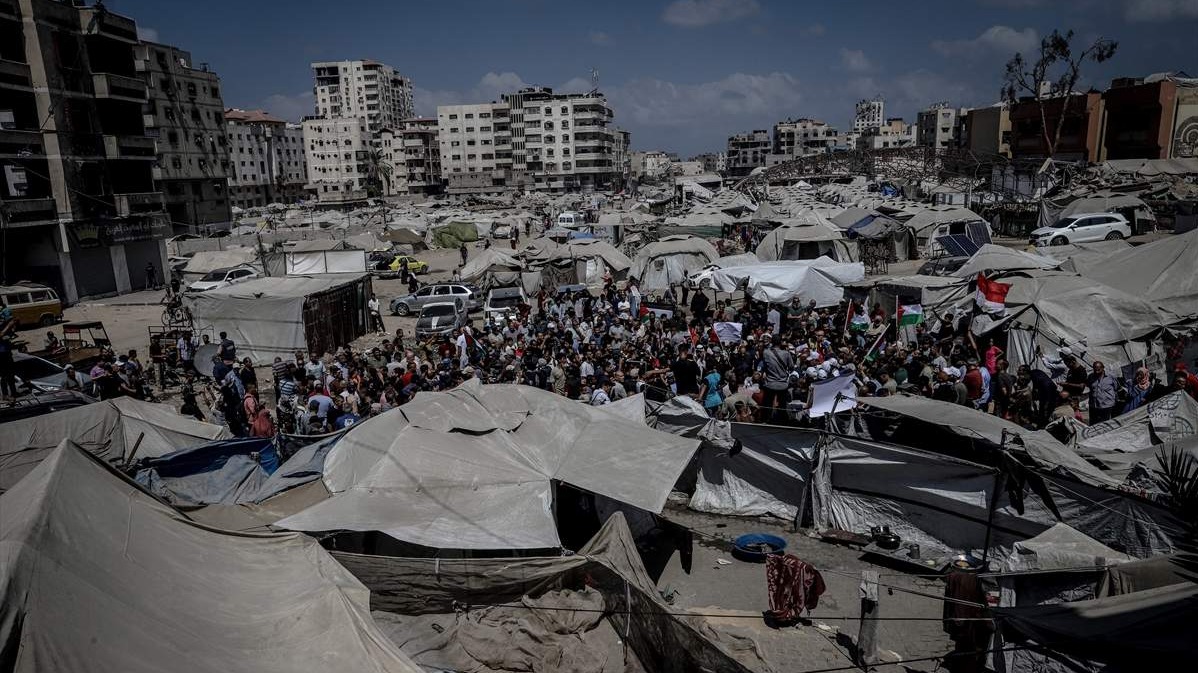 Palestinci u Gazi protestovali zahtijevajući prekid rata i sprečavanje prisilnog raseljavanja