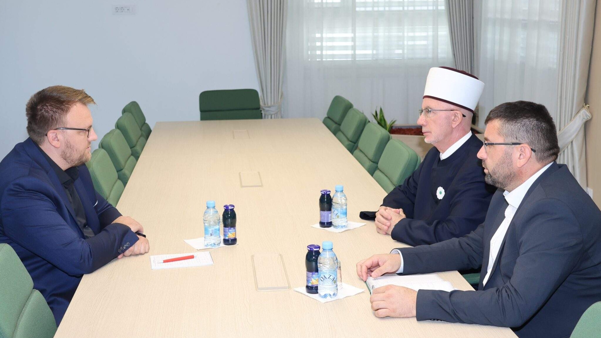Muftija Fazlović održao radni sastanak s novim glavnim imamom Medžlisa Gračanica