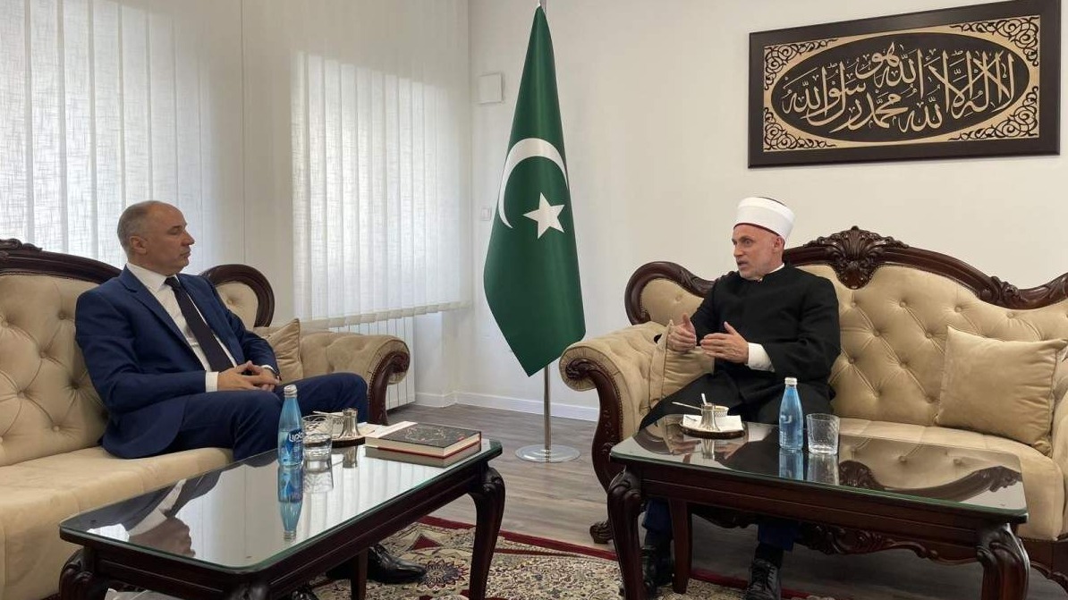 Muftija Kudić upriličio prijem za historičara i istraživača iz Bihaća dr. Franju Jurića