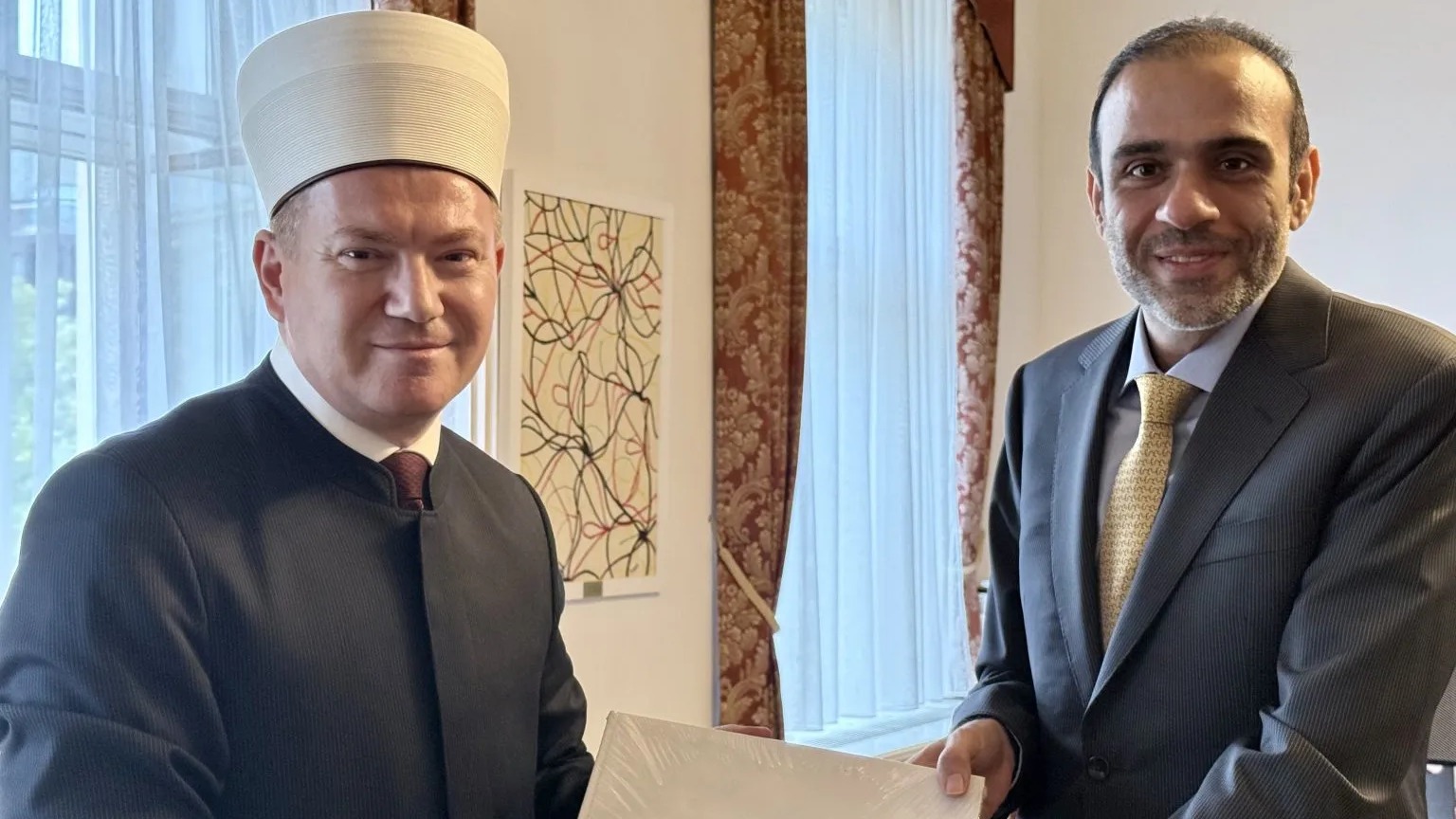 Muftija Porić posjetio ambasadora Države Katar u Austriji