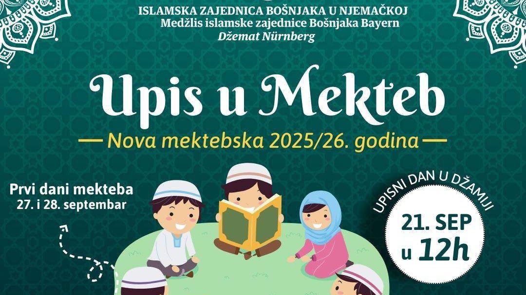 Džemat Nürnberg najavljuje početak nove mektepske godine 2025/26.