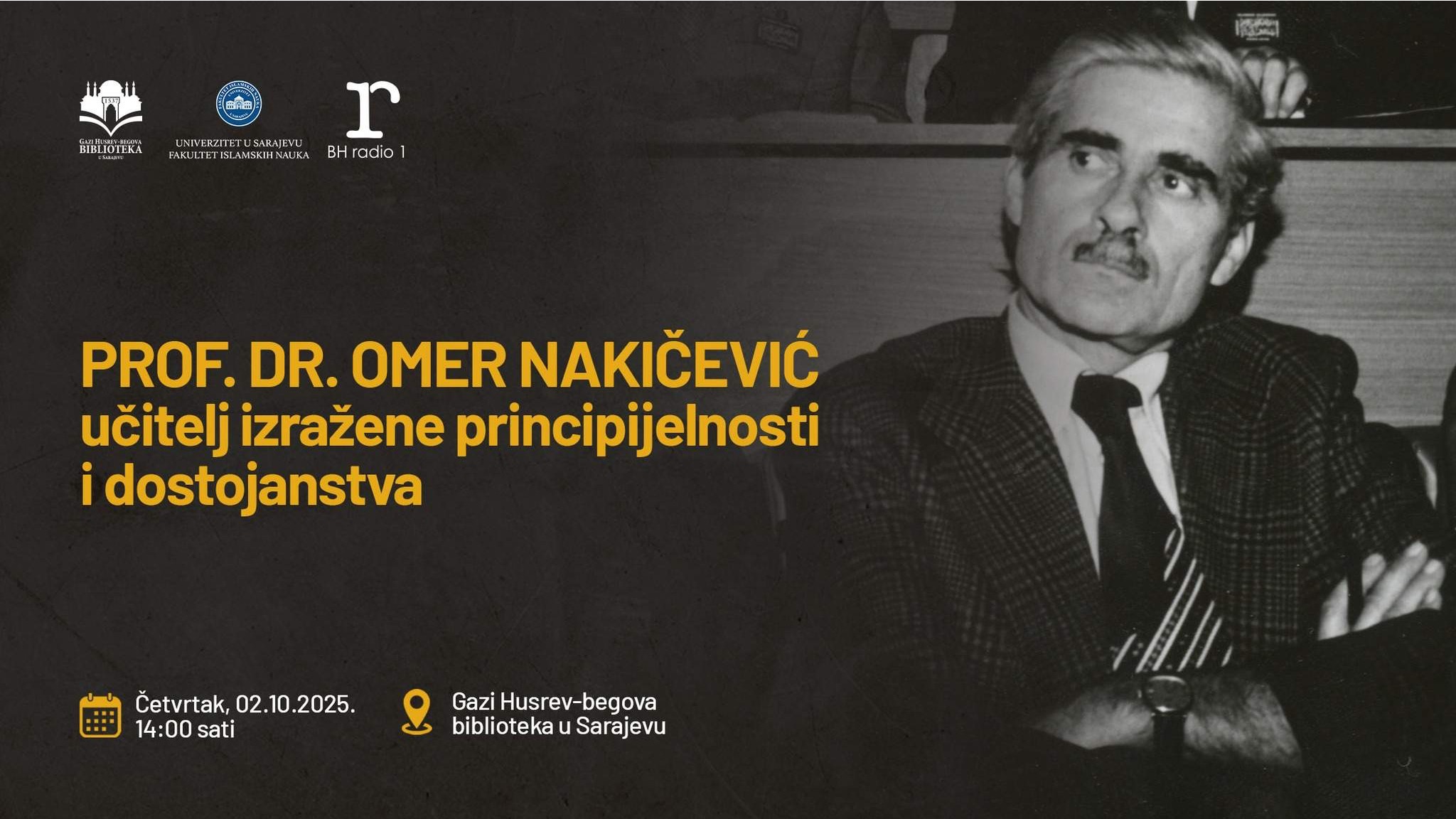Sjećanje na prof. dr. Omera Nakičevića u Sarajevu