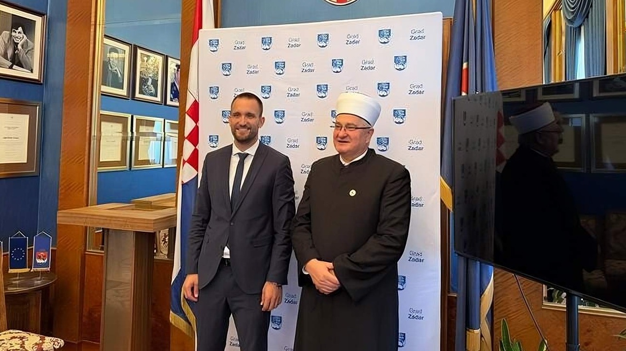 Muftija Hasanović u posjeti gradonačelniku Grada Zadra