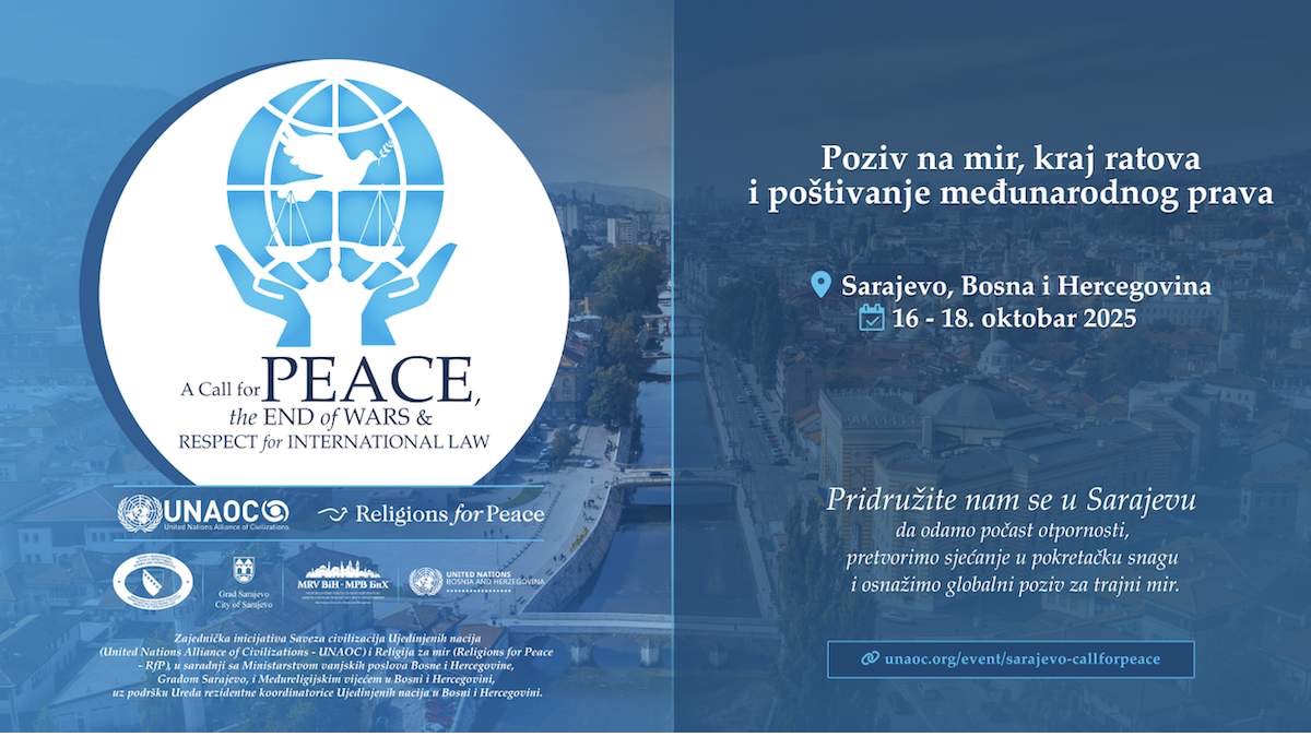 Od Gernike do Sarajeva: Globalni poziv na mir stiže u glavni grad Bosne i Hercegovine