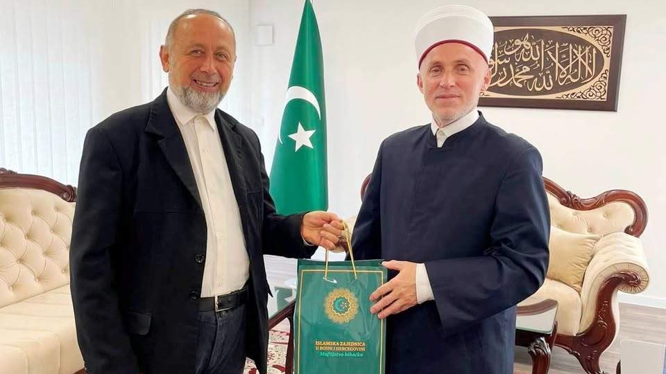 Muftija bihaćki hafiz Mehmed-ef. Kudić upriličio prijem za prof. dr. Izeta Terzića povodom odlaska u penziju