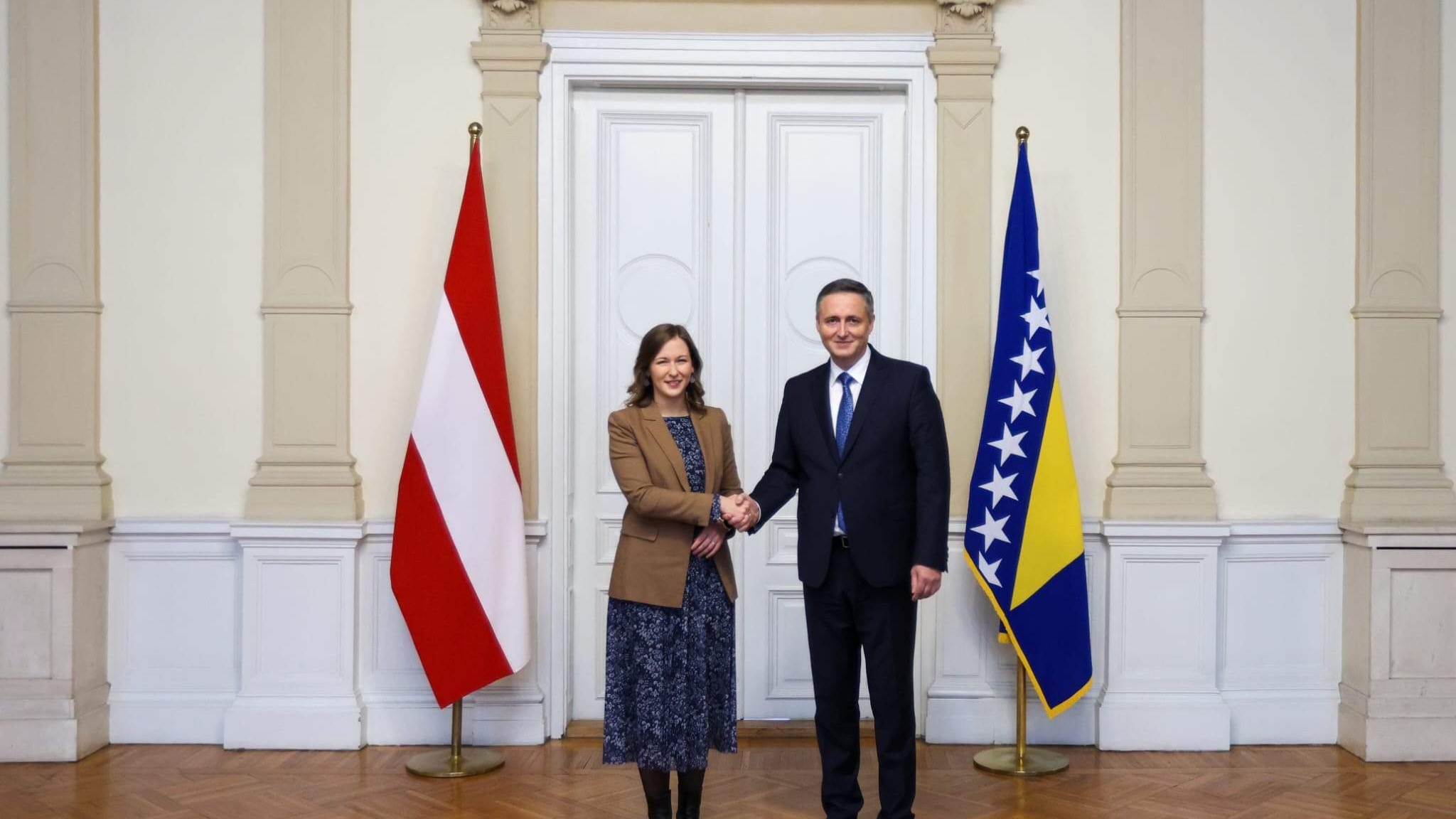 Bećirović i Plakolm: Austrija ostaje čvrst partner Bosne i Hercegovine na evropskom putu