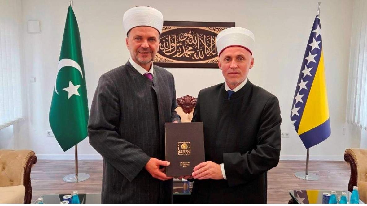 Muftija Kudić upriličio prijem za predsjednika Sabora Islamske zajednice Austrije mr. Esad-ef. Memića