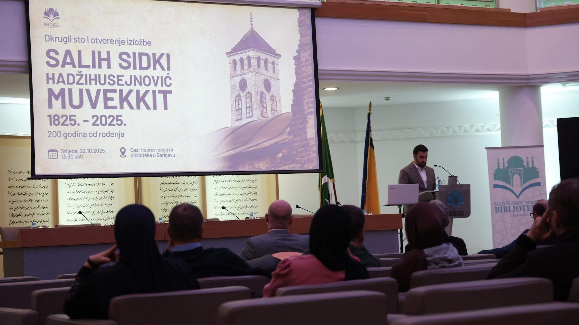 Održan okrugli sto i otvorena izložba „Salih Sidki Hadžihusejnović Muvekkit, 1825–2025, 200 godina od rođenja“ u Gazi Husrev-begovoj biblioteci