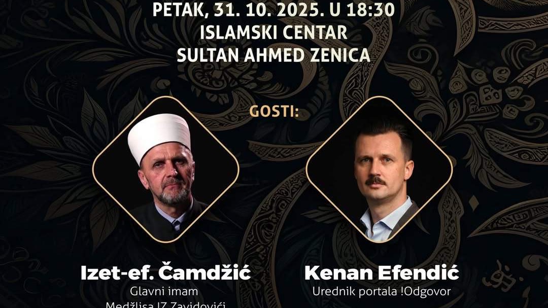 Večeras tribina “Otvoreni razgovori” u Islamskom centru Sultan Ahmed u Zenici