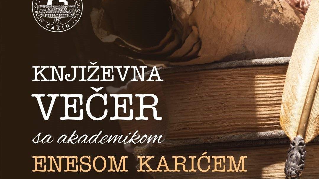 U Cazinskoj medresi književna večer sa akademikom dr. Enesom Karićem
