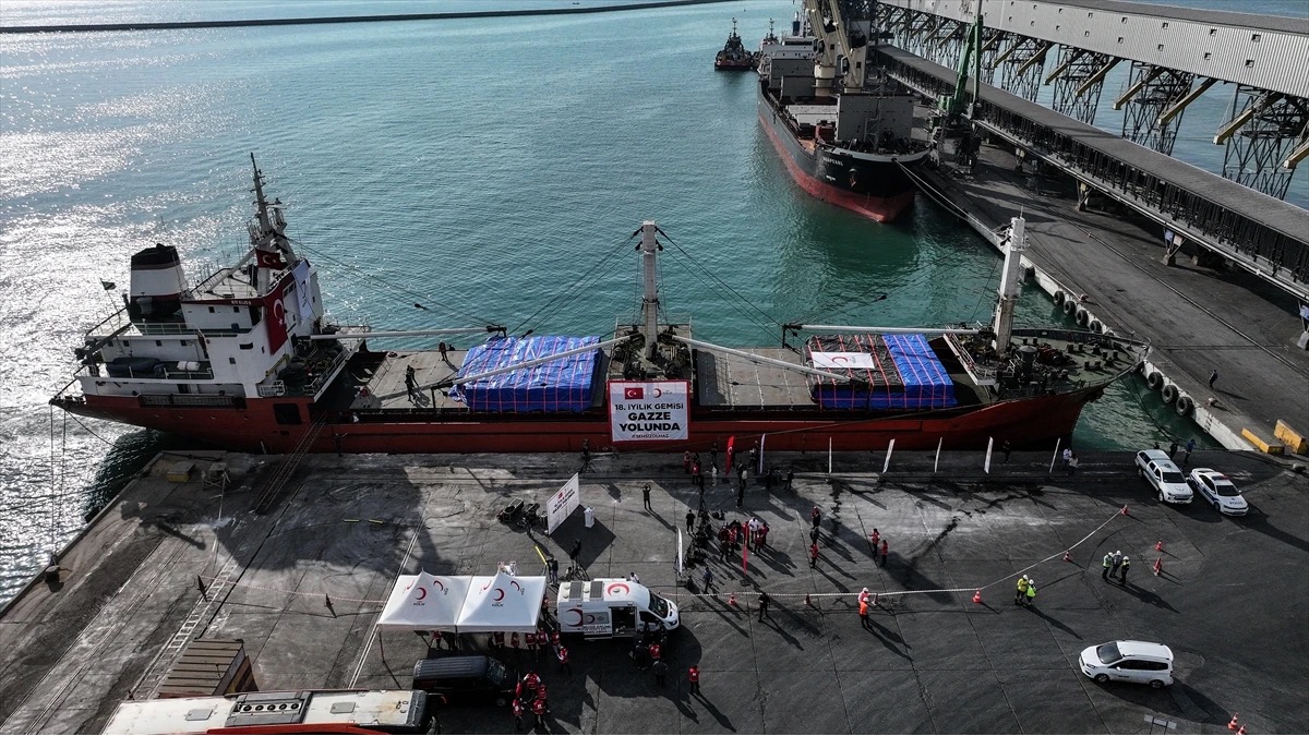 Turska poslala 18. “Brod dobrote” s 800 tona pomoći za Gazu