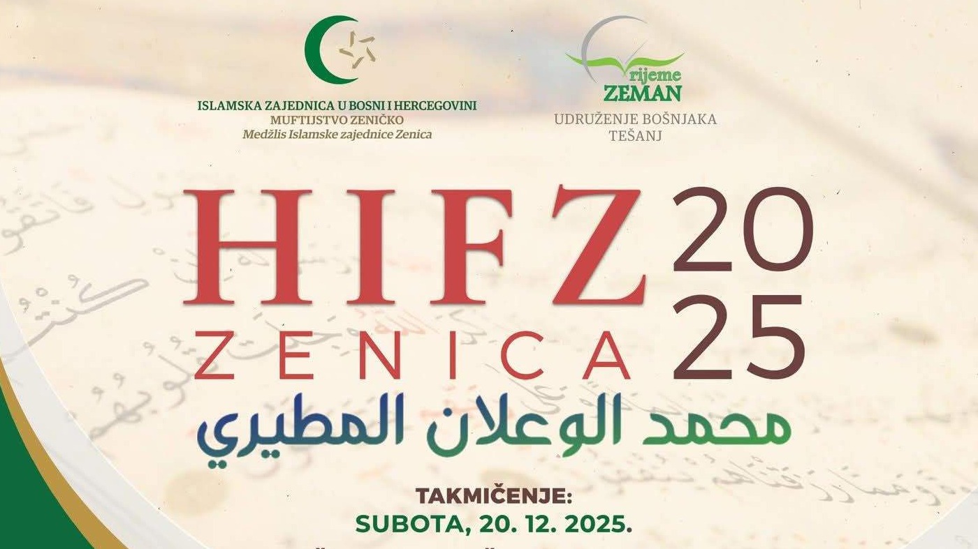 Hifz Zenica 2025 – Otvorene prijave za nagradno takmičenje učenja Kur’ana napamet