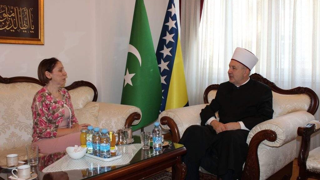 Ambasadorica Grčke Ioanna Efthymiadou u posjeti muftiji dr. Nedžadu Grabusu