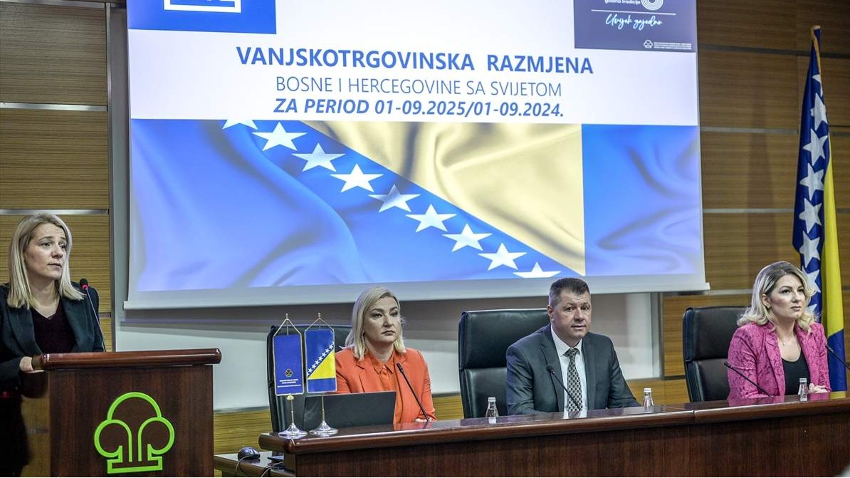 Vanjskotrgovinska razmjena BiH porasla za 1,6 milijardi KM: Izvoz raste brže od uvoza, deficit i dalje visok