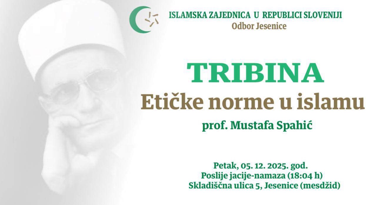 Tribina u džematu Jesenice: “Etičke norme u islamu” – gost prof. Mustafa Spahić