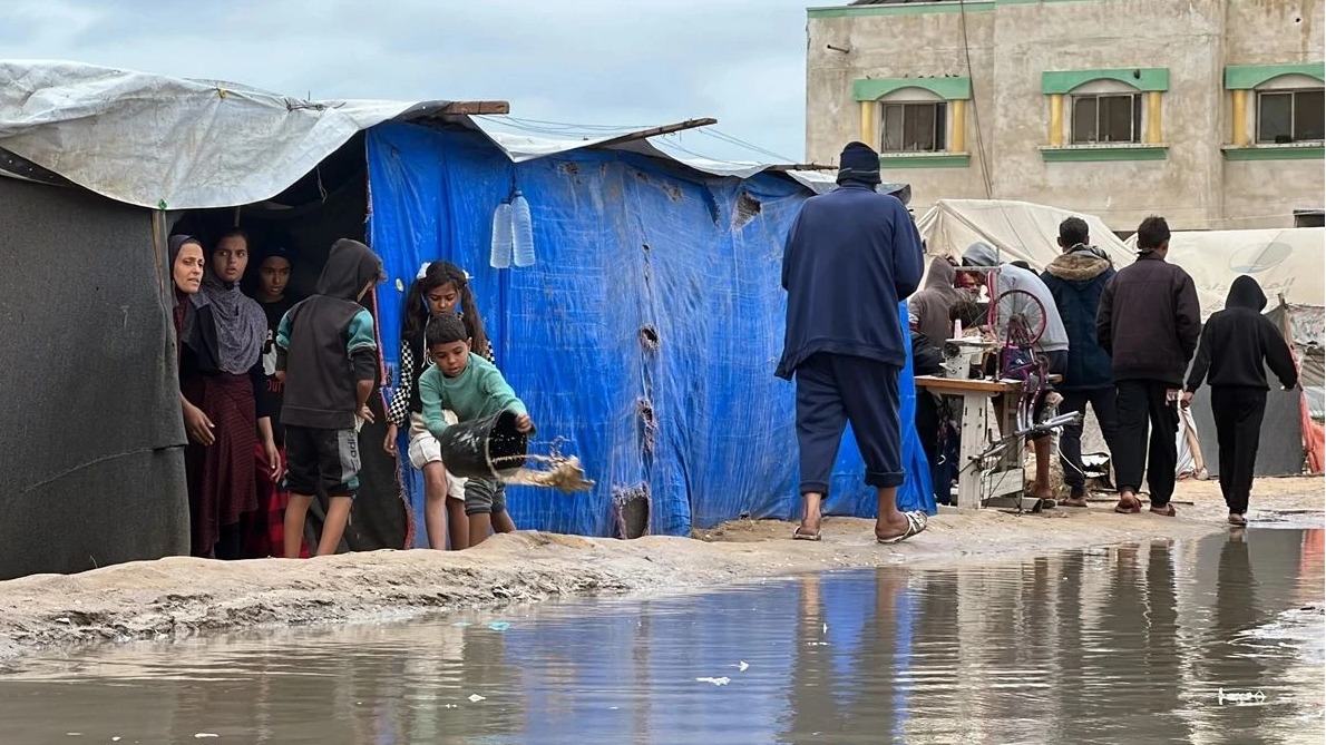 Raseljeni stanovnici Gaze suočavaju se s olujnom katastrofom gotovo bez ičega