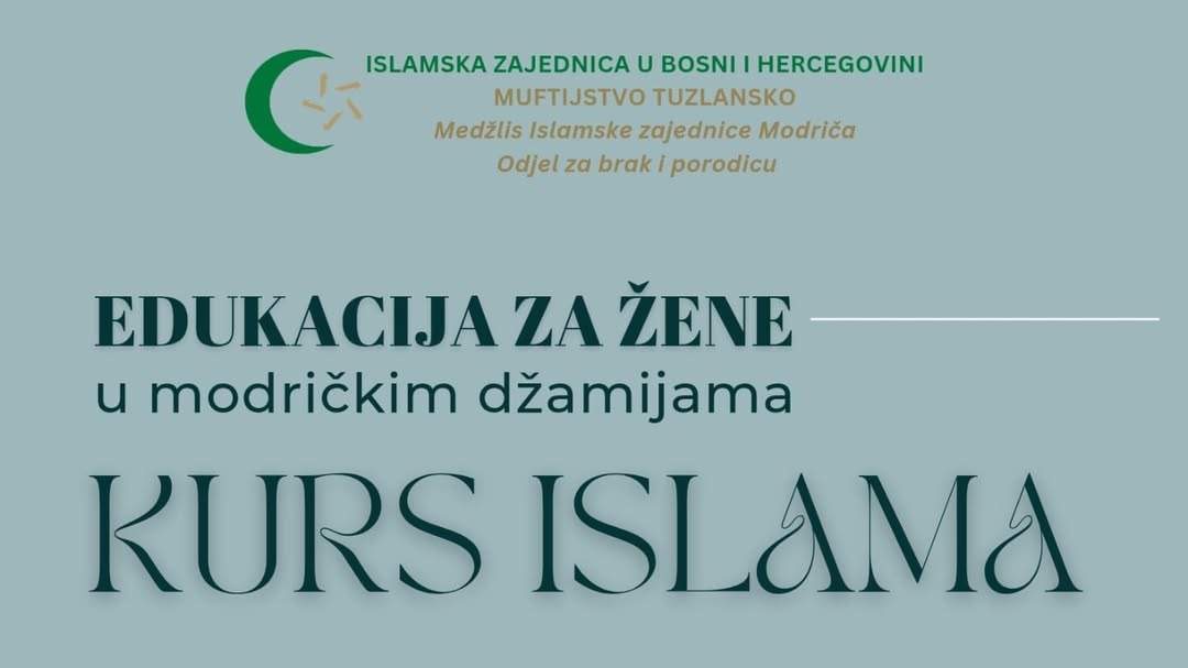 MIZ Modriča: Održava se treći krug “Kursa Islama za žene”