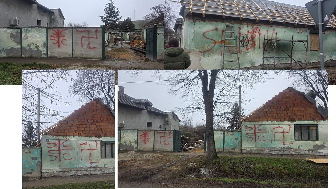 Uvredljivi grafiti na mesdžidu u Somboru