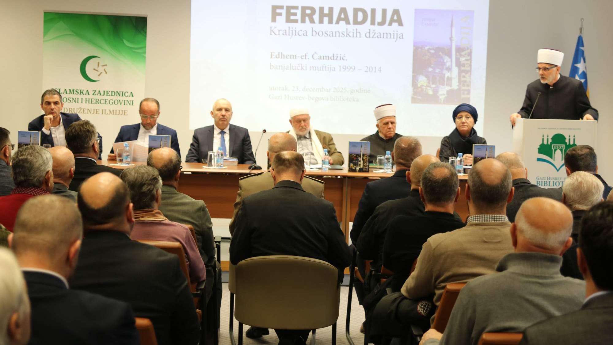 U Sarajevu predstavljena knjiga "Ferhadija - Kraljica bosanskih džamija" muftije Edhem-ef. Čamdžića