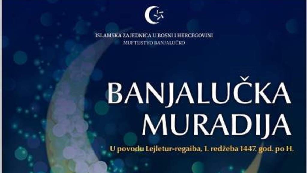 Večeras Banjalučka muradija u Ferhat-pašinoj džamiji