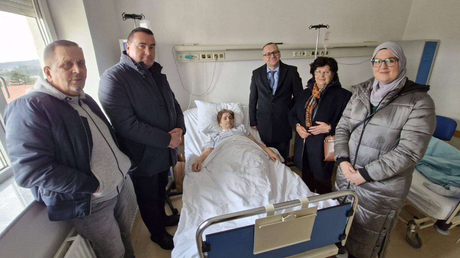 Posjeta nani Fati Jaganjac u Opštoj bolnici Nevesinje