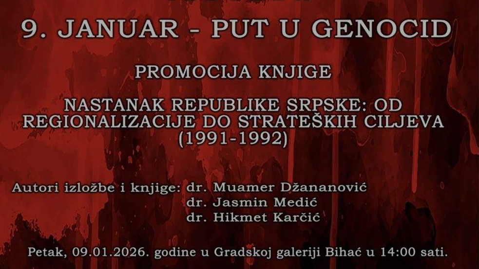 9. Januar – put u genocid: Izložba i promocija knjige u Bihaću