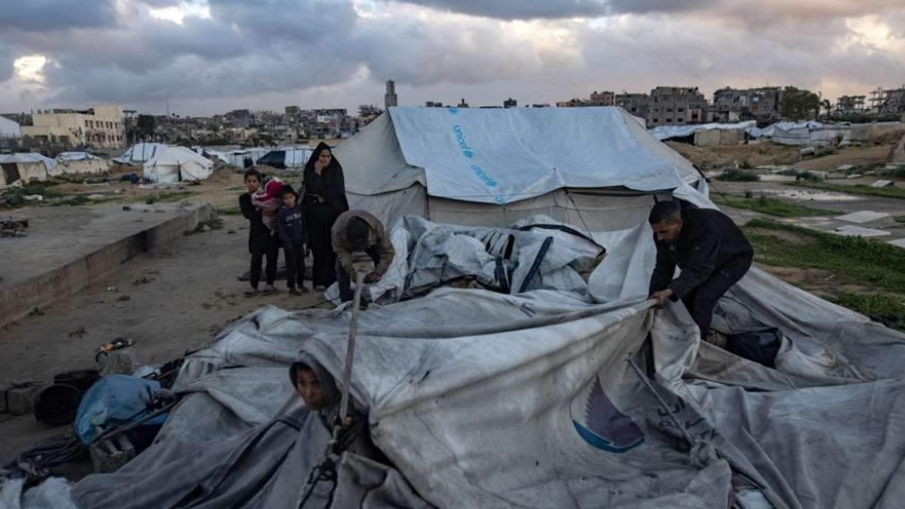 Zimska oluja uništila hiljade šatora raseljenih porodica u Pojasu Gaze